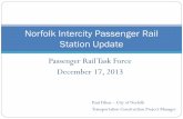 Norfolk Intercity Passenger Rail Station Update