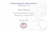 Programming for Data Science Tidy Data in R