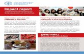 Impact report - Food and Agriculture Organization