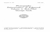 Photographic Determination Pulpwood Volume in Rick-Piled