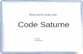 Real world study with Code Saturne