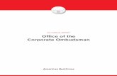 2017 ANNUAL REPORT Office of the Corporate Ombudsman