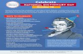 NATIONAL DICTIONARY DAY October 16 - Merriam-Webster