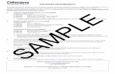 Employers Liability limits: SAMPLE