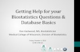Getting Help for your Biostatistics Questions & Database ...