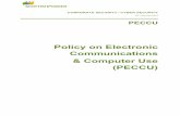 Policy on Electronic Communications & Computer Use (PECCU)