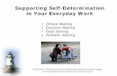 Supporting Self-Determination in Your Everyday Work
