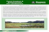 Pond Creation & Enhancement For Landowners
