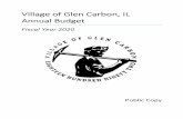 Vill age of Glen Carbon, IL Annual Budget
