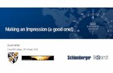 Making an Impression (a good one!)