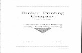 .l• Rinl~er Printing Company