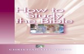 UNDERSTAND THE BIBLE? LEARN HOW TO STUDY THE BIBLE? …