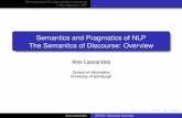 Semantics and Pragmatics of NLP The Semantics of Discourse ...