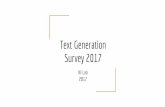 Text Generation Survey 2017 - GitHub Pages