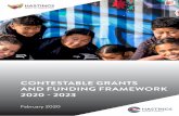 CONTESTABLE GRANTS AND FUNDING FRAMEWORK 2020 - 2023