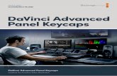 DaVinci Advanced Panel Keycaps - Blackmagic Design