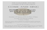 THE HASLEMERE SINGERS CONDUCTOR TOM LYDON COME AND SING