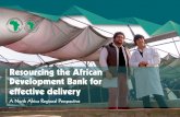 Resourcing the African Development Bank for effective delivery