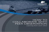 HOW TO COLLABORATE WITH PEER OBSERVATION