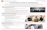 Professional Attire Guidelines - UMD