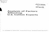 Analysis of Factors U.S. Cotton Exports