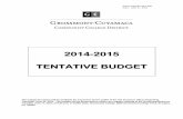 2014-2015 TENTATIVE BUDGET - GCCCD