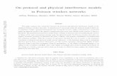 1 On protocol and physical interference models in Poisson ...