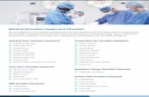 Medical Simulation Equipment Checklist