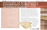 Analysis of Regulatory Compliance Costs: Part I