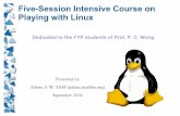 Five-Session Intensive Course on Playing with Linux