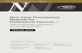 Best Value Procurement Methods for Professional Services