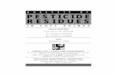 ANAL YSIS OF PESTICIDE RESIDUES