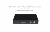 H.265/H.264 HD HDMI Encoder for IP TV