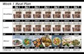 Week 1 Meal Plan - Optislim
