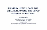 PRIMARY HEALTH CARE FOR CHILDREN AMONG THE ECPCP …