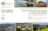 SASRO Annual Meeting 2017 - Final programme 8th