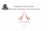 Supplemental Guide: Medical Genetics and Genomics