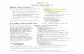 Psalms 3 through 14 Macro View of Book 1