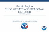 Pacific Region ENSO UPDATE AND SEASONAL OUTLOOK