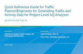 Quick Reference Guide for Traffic Planner/Engineers for ...