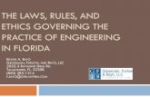 Law and Rules Governing the Practice of Engineering