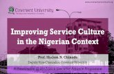 Improving Service Culture in the Nigerian Context
