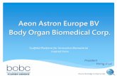 Aeon Astron Europe BV Body Organ Biomedical Corp.
