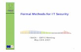 Formal Methods for IT Security - CETIC