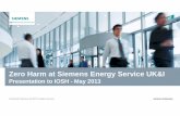 Zero Harm at Siemens Energy Service UK&I