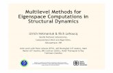 Multilevel Methods for Eigenspace Computations in Structural Dynamics