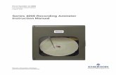 Series 4000 Recording Ammeter Instruction Manual