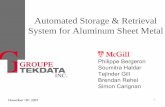 Automated Storage & Retrieval System for Aluminum Sheet Metal