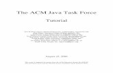 The ACM Java Task Force