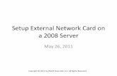 Setup External Network Card - World Class CAD